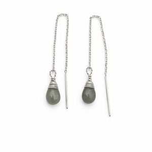TH22871 Green Amethyst Threaders